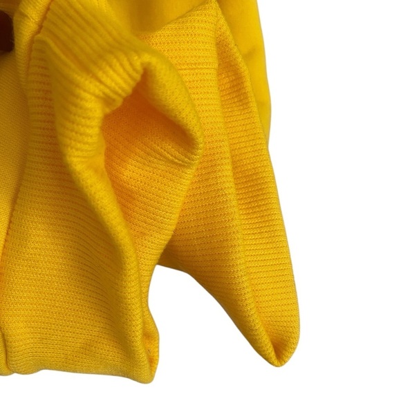 Rudolph Vibrant Yellow Hoodie Tracksuit Fleece Lined Loose Fit Size Large NWOT - Picture 14 of 15